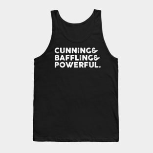 Cunning& Baffling& Powerful Funny Sarcastic Gift Idea colored Vintage Funny Sarcastic Gift Idea colored Vintage Tank Top